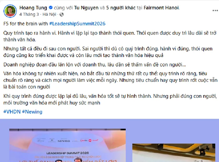 Facebook post about Leadership Summit 2026