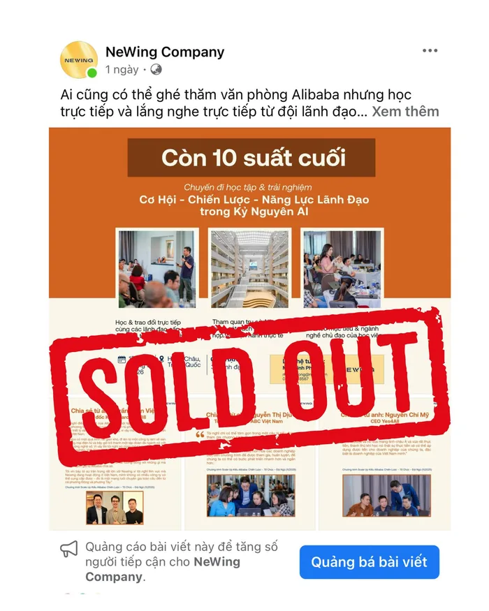 Hangzhou Study Tour announcement marked sold out