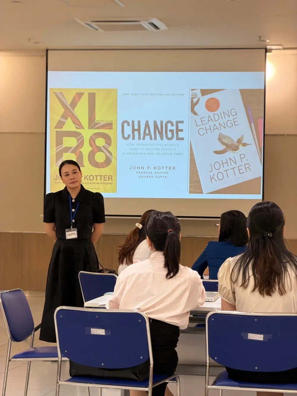 John P. Kotter book slide in the Foundations of Change program